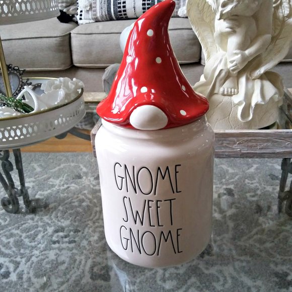 Rae Dunn Kitchen New Rae Dunn Gnome Sweet Gnome Canister Jar Poshmark